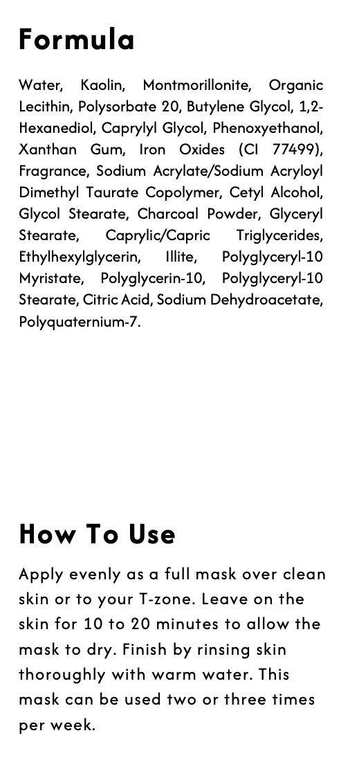 Charcoal Clay Masque